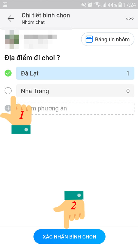 Xác nhận bình chọn