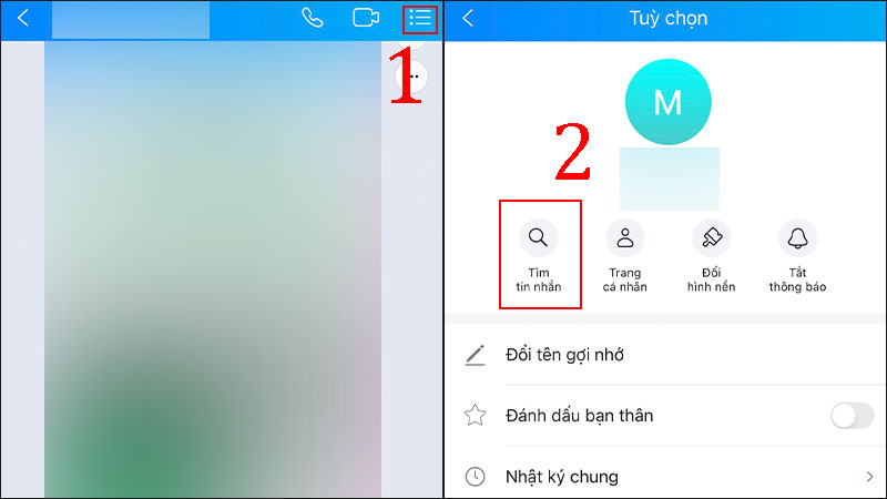 Chọn biểu tượng 3 gạch nếu muốn tìm kiếm