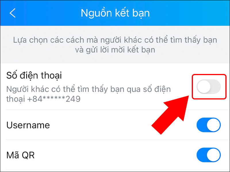 Cách chặn kết bạn Zalo qua số điện thoại