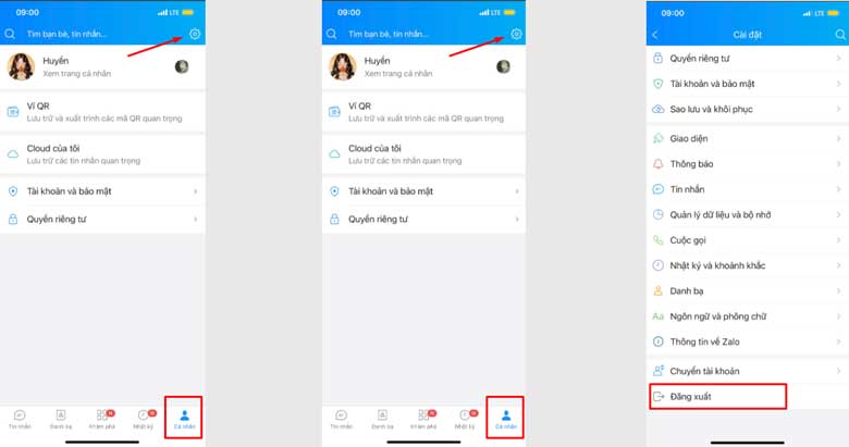 Cách đăng xuất Zalo  nhanh chóng trên điện thoại