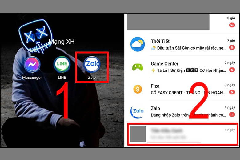 Cách ẩn tin nhắn trên Zalo bằng điện thoại Android và IOS