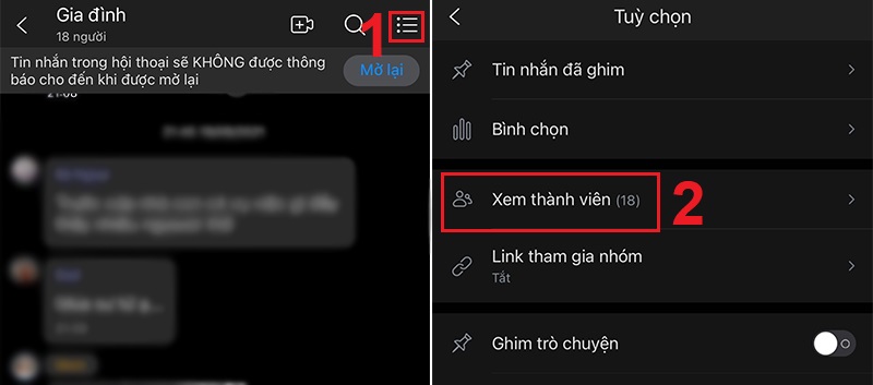 Tìm tài khoản Zalo theo nhóm chung trên điện thoại