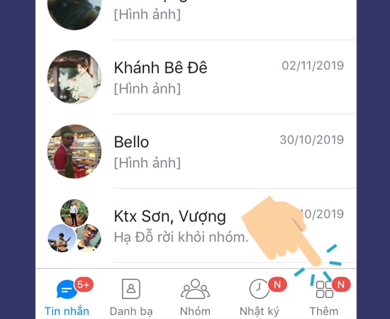 Sao lưu để xem lại tin nhắn đã xóa trên Zalo điện thoại Android