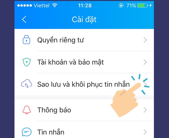 Cách đọc tin nhắn Zalo đã xóa từ lâu trên điện thoại Android