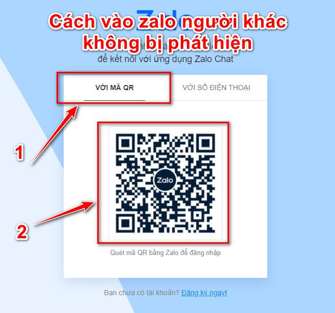 Cách vào zalo người khác không bị phát hiện đó chính là vào zalo máy tính bằng trình duyệt.