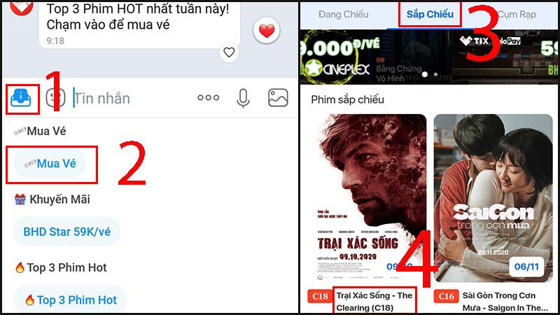 Chọn mua vé > Chọn phim sắp chiếu > Chọn phim 