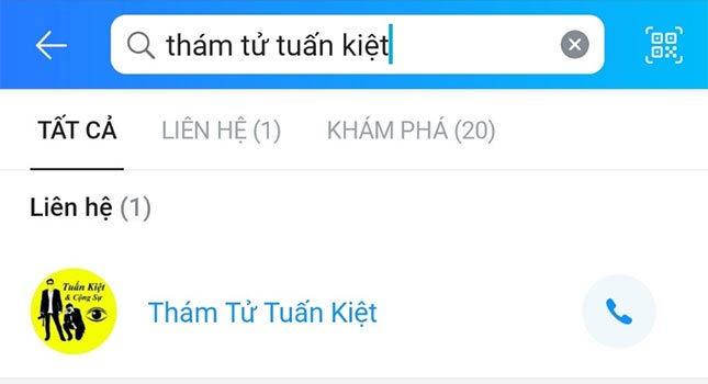 Mở đoạn chat muốn tắt tính năng thả Emoji tin nhắn Zalo