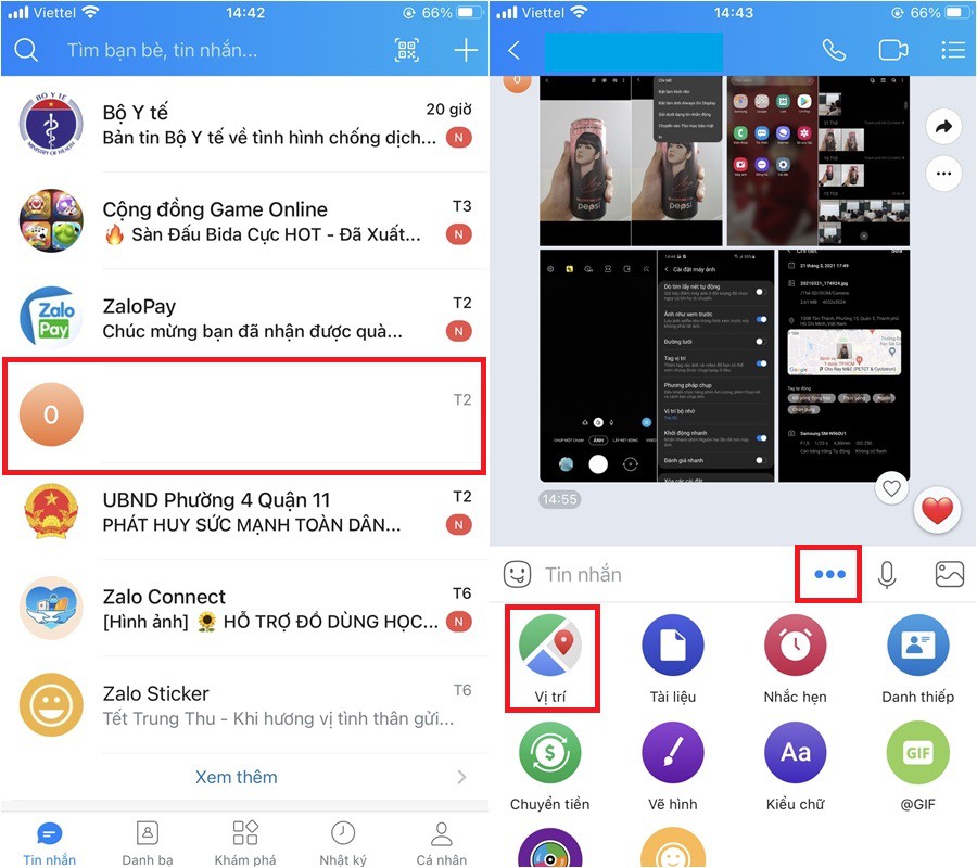 Cách gửi định vị qua Zalo bằng điện thoại, máy tính