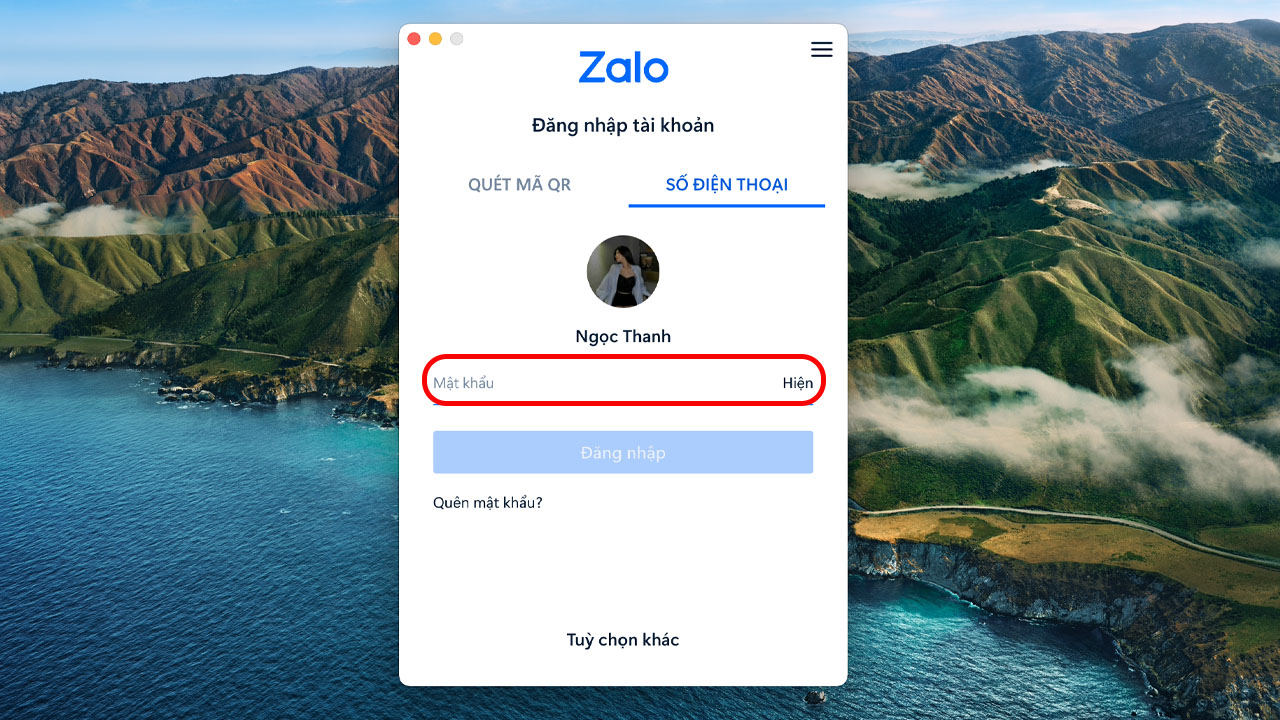 Cách để đăng nhập zalo máy tính bằng mật khẩu và số điện thoại