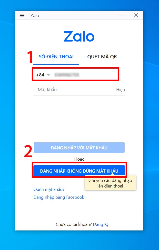 Cách đăng nhập zalo trên máy tính bằng zalo pc không cần nhập mật khẩu