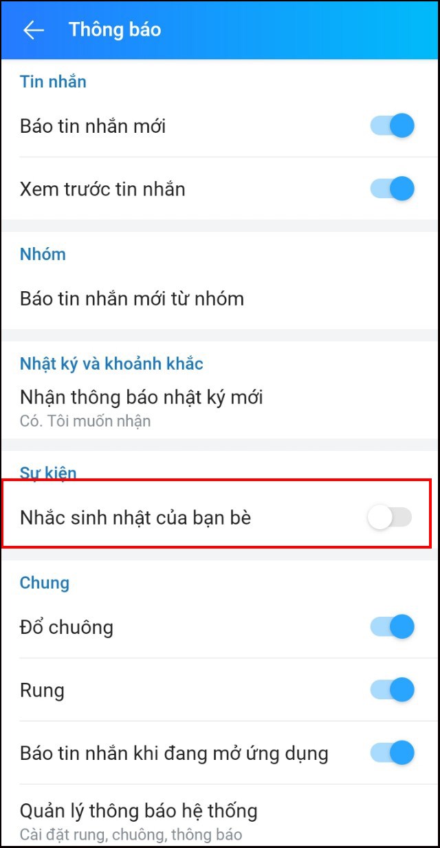 Hướng dẫn cách ẩn ngày sinh Zalo chi tiết