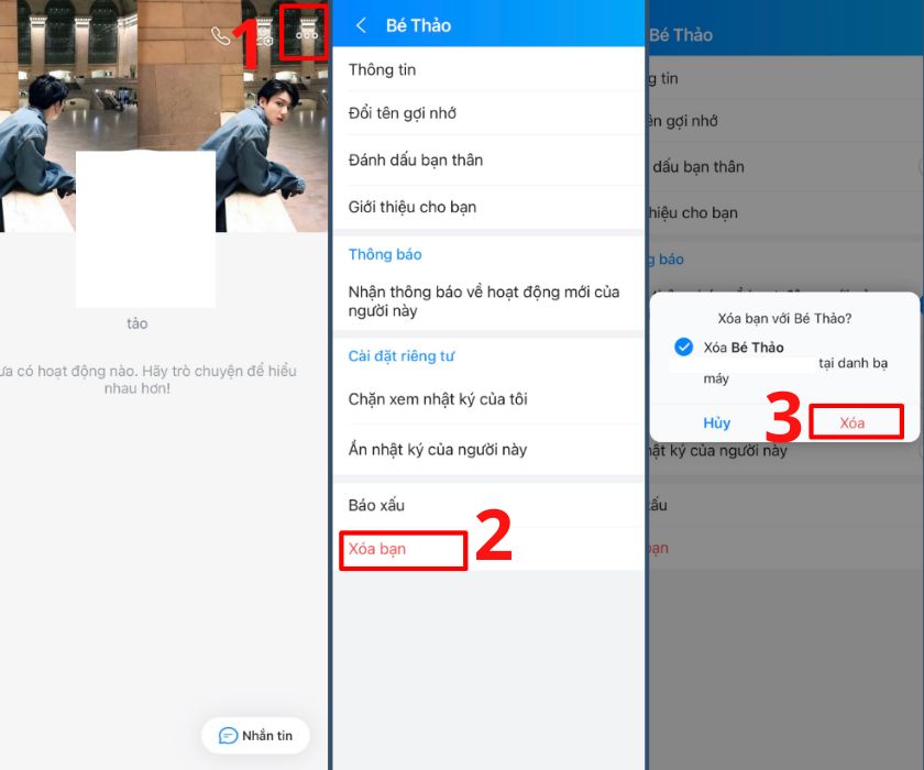 Hướng dẫn chi tiết cách hủy kết bạn trên Zalo